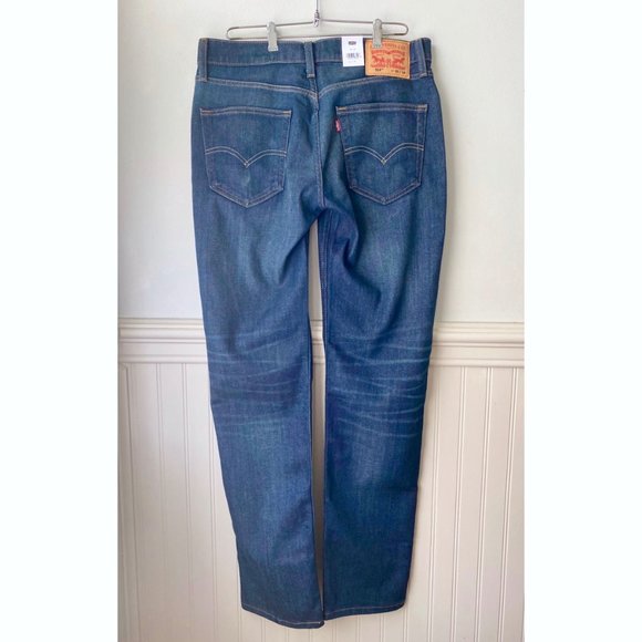 NWT Levi's Men's 514 STRAIGHT FIT FLEX JEANS Stretch Burch Dark Wash Size 32x34 - Picture 9 of 11